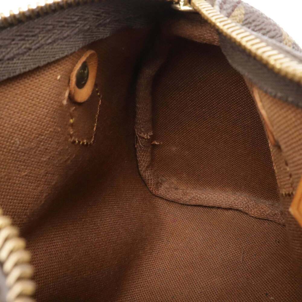 LOUIS VUITTON Brown Monogram Mini Speedy Shoulder Bag - Picture 10 of 10